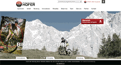 Desktop Screenshot of hofer-sport-2000.at